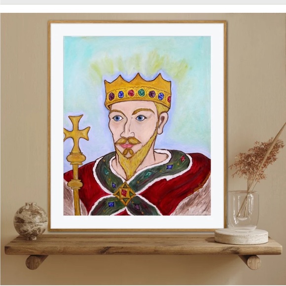 King William Book Forget-Me-Not Faery Tale Illustration Art Print Oil Painting - Picture 2 of 10